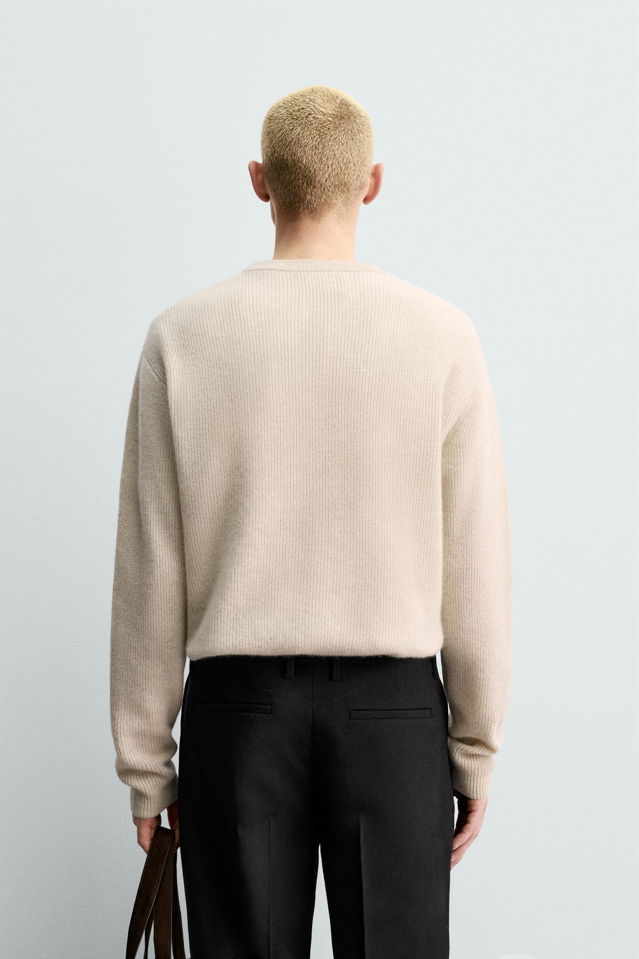 100% カシミヤ製リブセーター ORIGINS - サンド/マール | ZARA Japan 