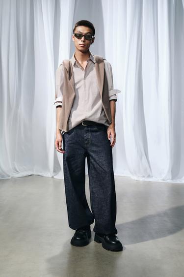 BALLOON FIT JEANS - Blue by Zara