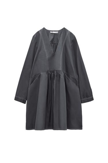 VESTIDO ESTAMPADO GEOMÉTRICO ZW COLLECTION
