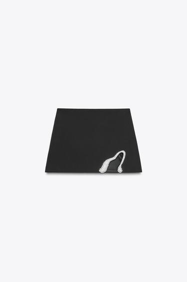JEWEL PIECE MINI SKIRT - Black by Zara