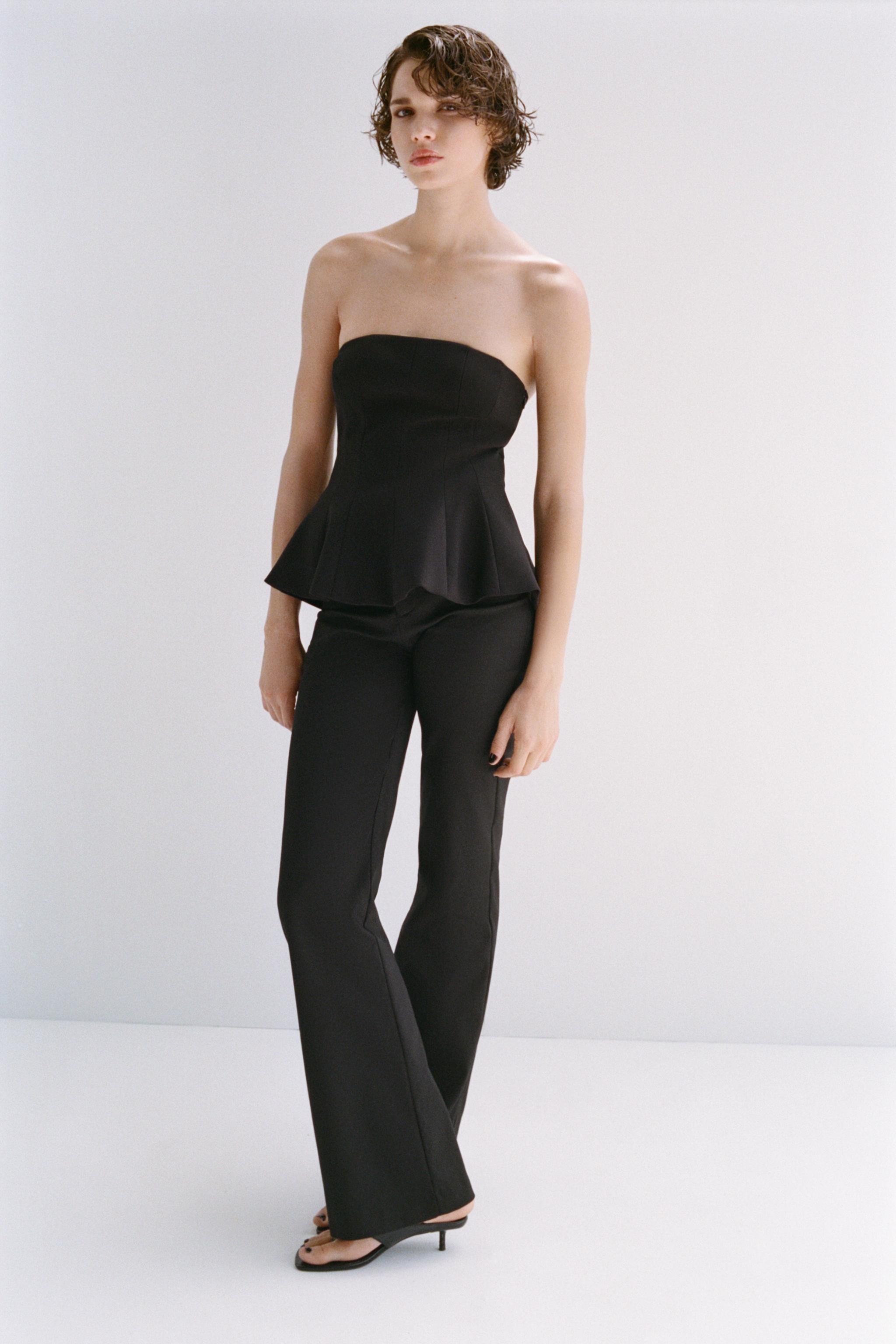 PEPLUM BANDEAU TOP
