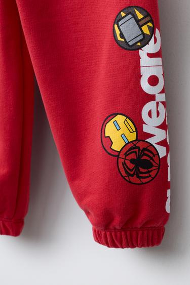 PANTALON DE JOGGING THE AVENGERS © MARVEL - Rouge de Zara - Image 3