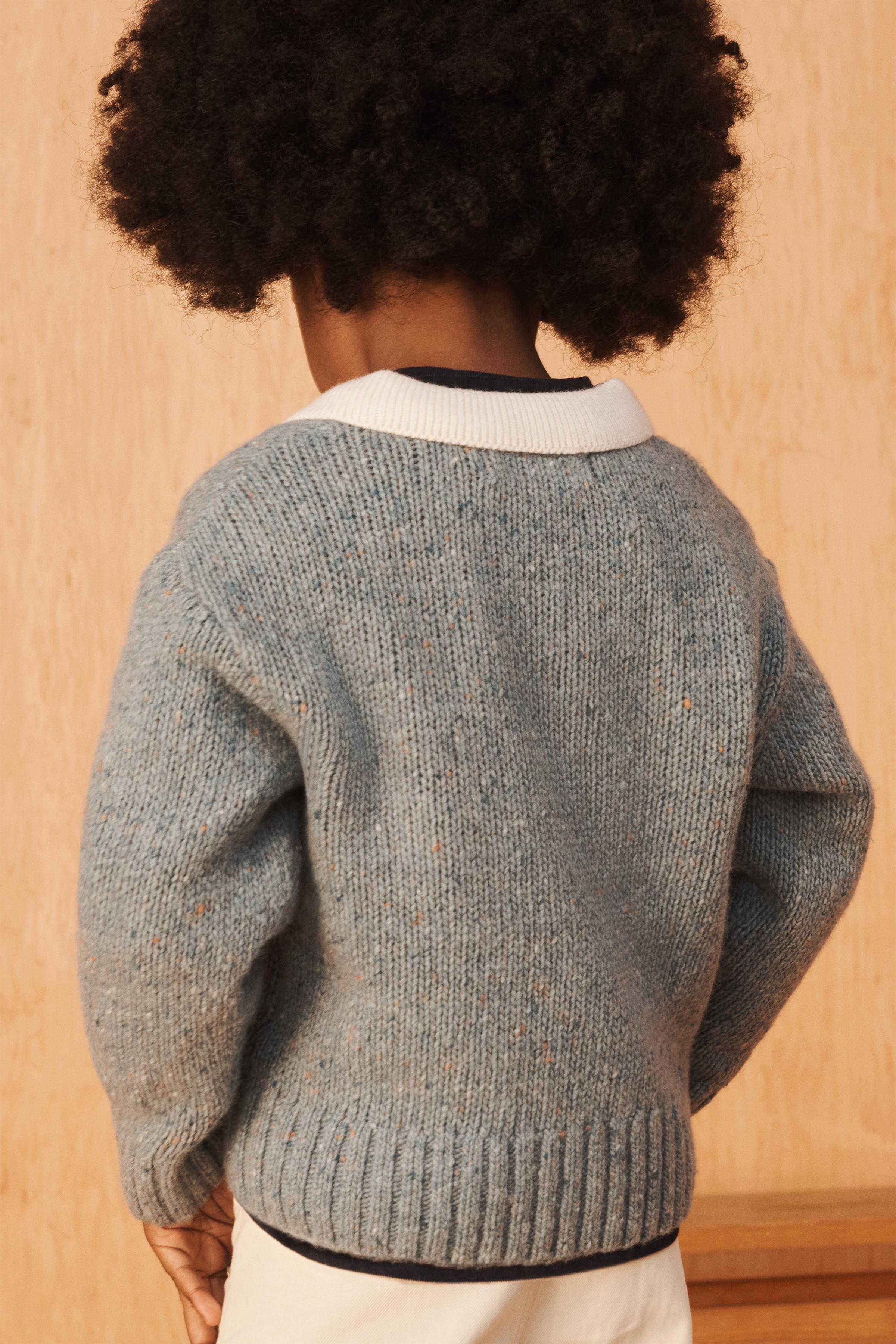 LIMITED EDITION WOOL KNIT POLO SWEATER