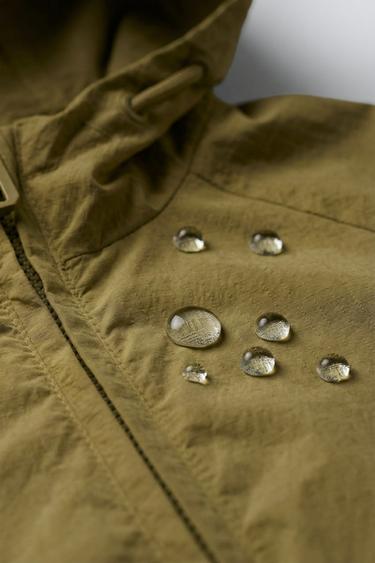 LIGHTWEIGHT WATER-REPELLENT RAINCOAT - Khaki by Zara