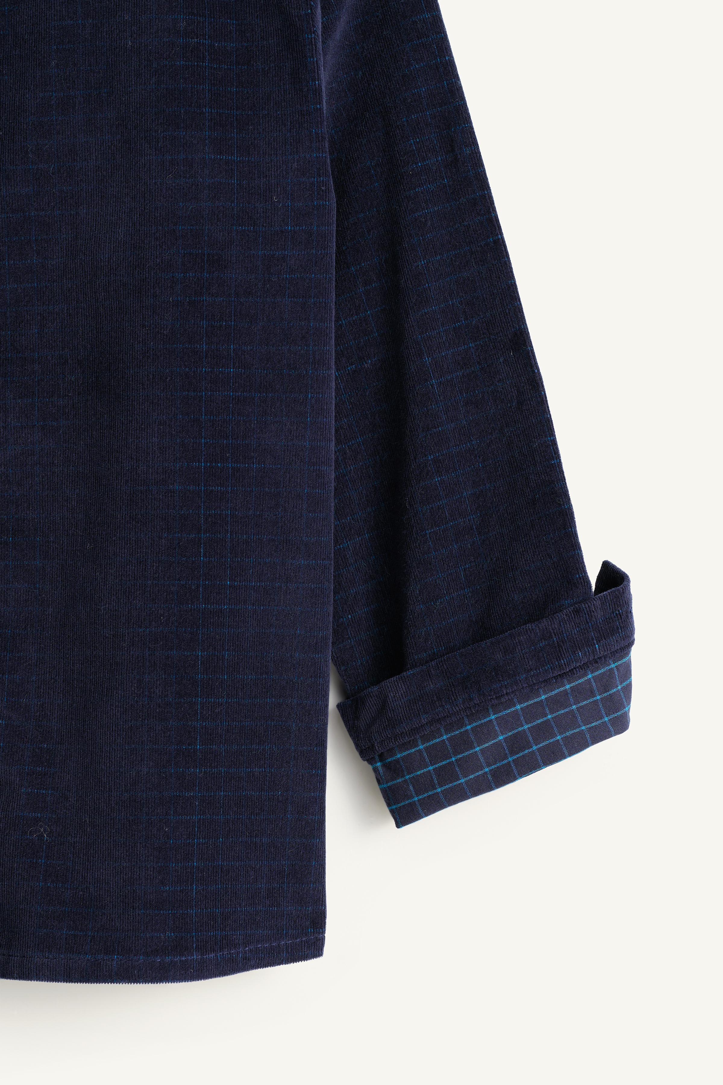LIMITED EDITION STRIPED MICRO CORDUROY SHIRT