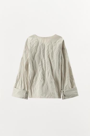 LIMITED EDITION STRIPED TOP - Beige by Zara - Image 7