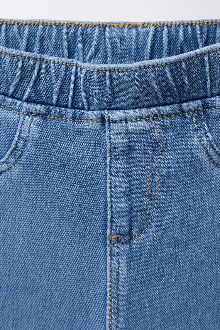 Leggings de denim acampanados 3