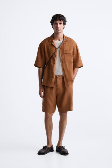 CAMISA 100% LINHO - Telha da Zara - Imagem 0