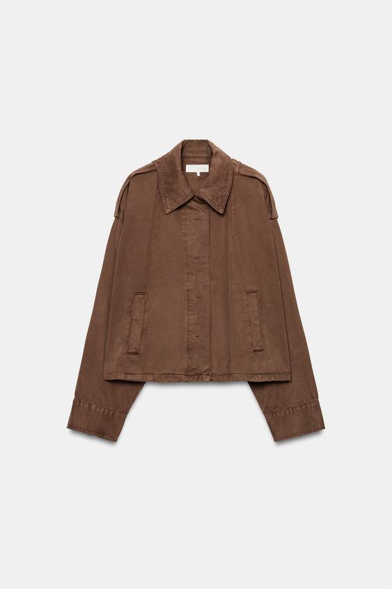 VESTE CAPE À PATTES - Marron de Zara - Image 6