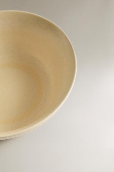 SCORED STONEWARE BOWL - Dark beige by Zara - Image 2