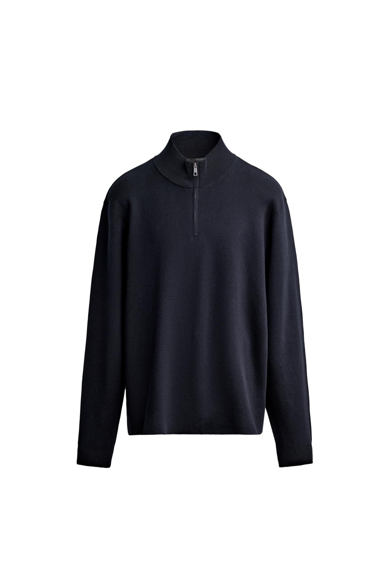 REGULAR FIT QUARTER-ZIP JUMPER