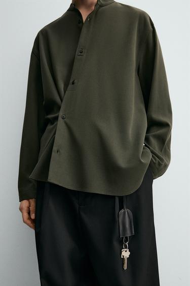 MULTI-POSITION FLOWING SHIRT - Khaki by Zara