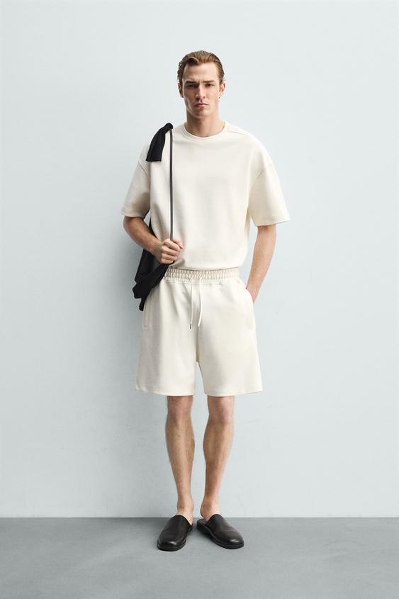RELAXED FIT INTERLOCK JOGGER SHORTS