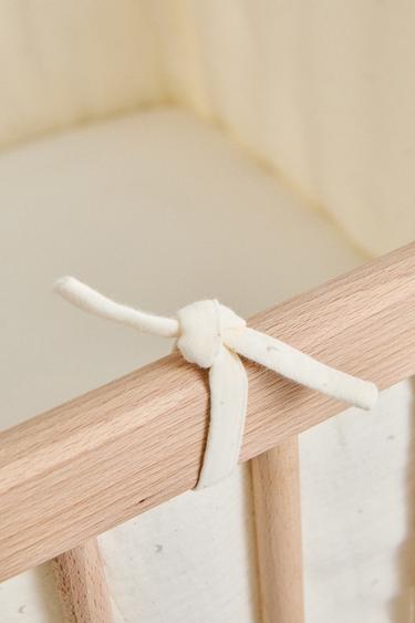 CHILDREN'S MOON COT BUMPER COVER - Taupe grey by Zara - Image 3