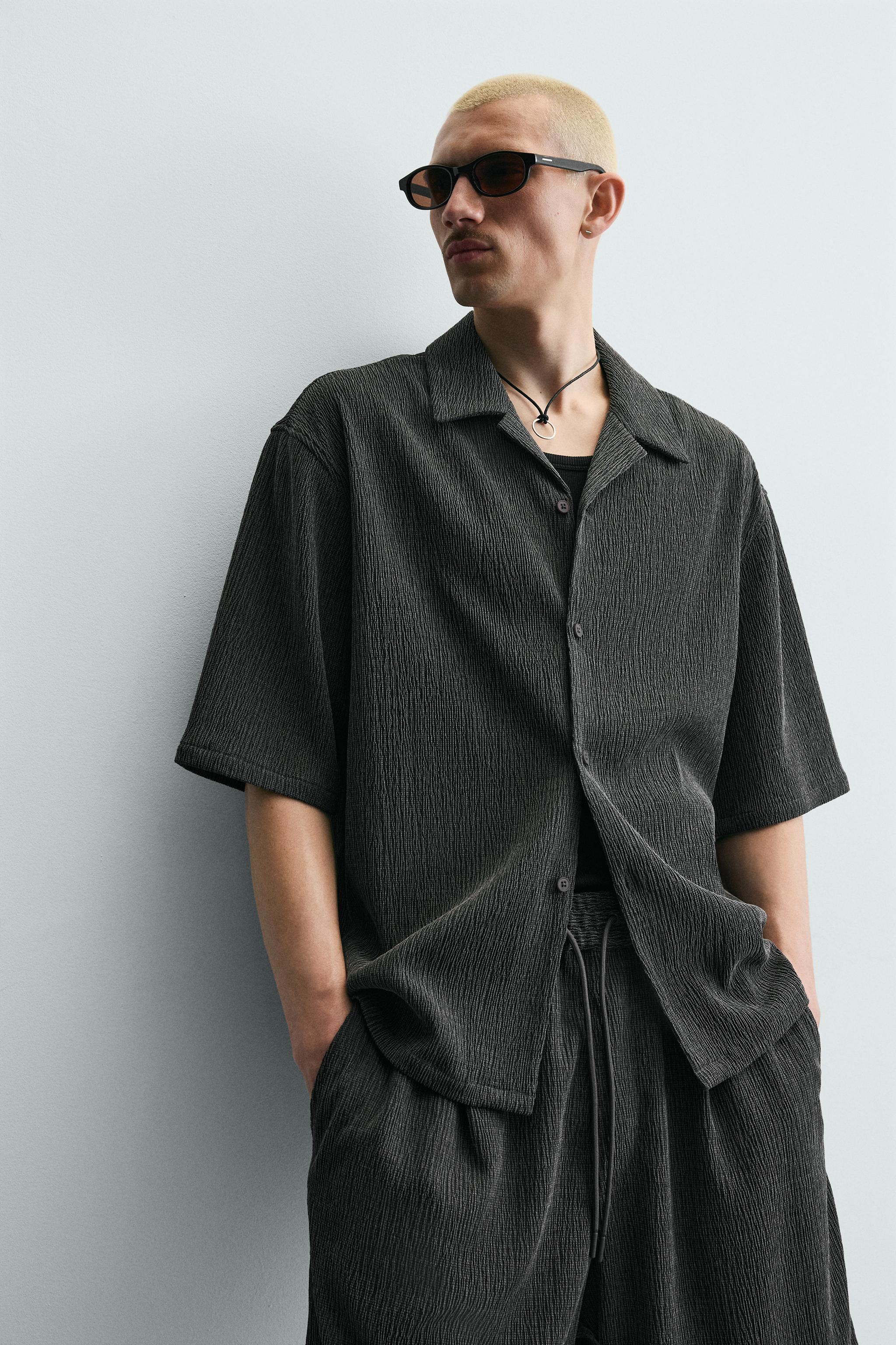 TEXTURED RELAXED FIT SHIRT