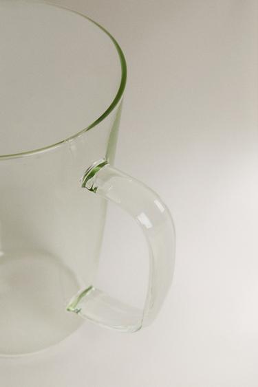 BOROSILICATE MUG WITH INITIAL G - Olive green by Zara - Image 2