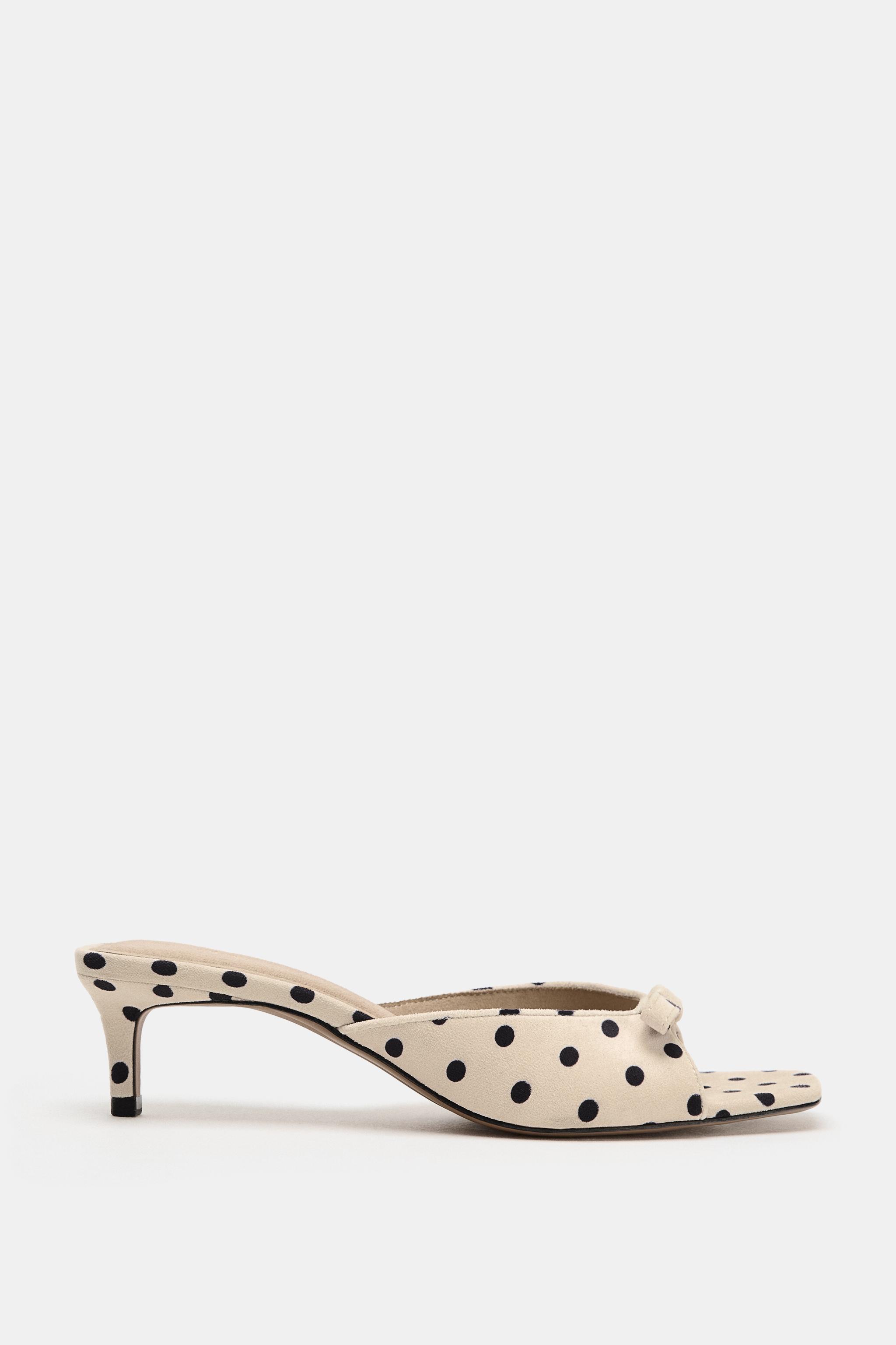 Женские сабо Zara POLKA DOT BOW MULES — фото 2