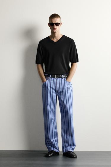 PANTALONS STRAIGHT FIT DE RATLLES - Blau de Zara