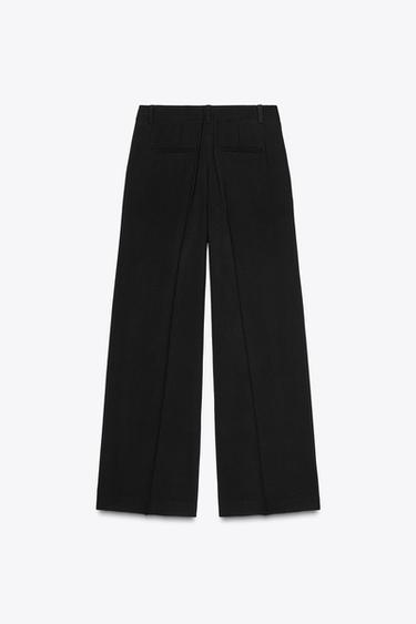PANTALON LARGE À PINCES - Noir de Zara - Image 5