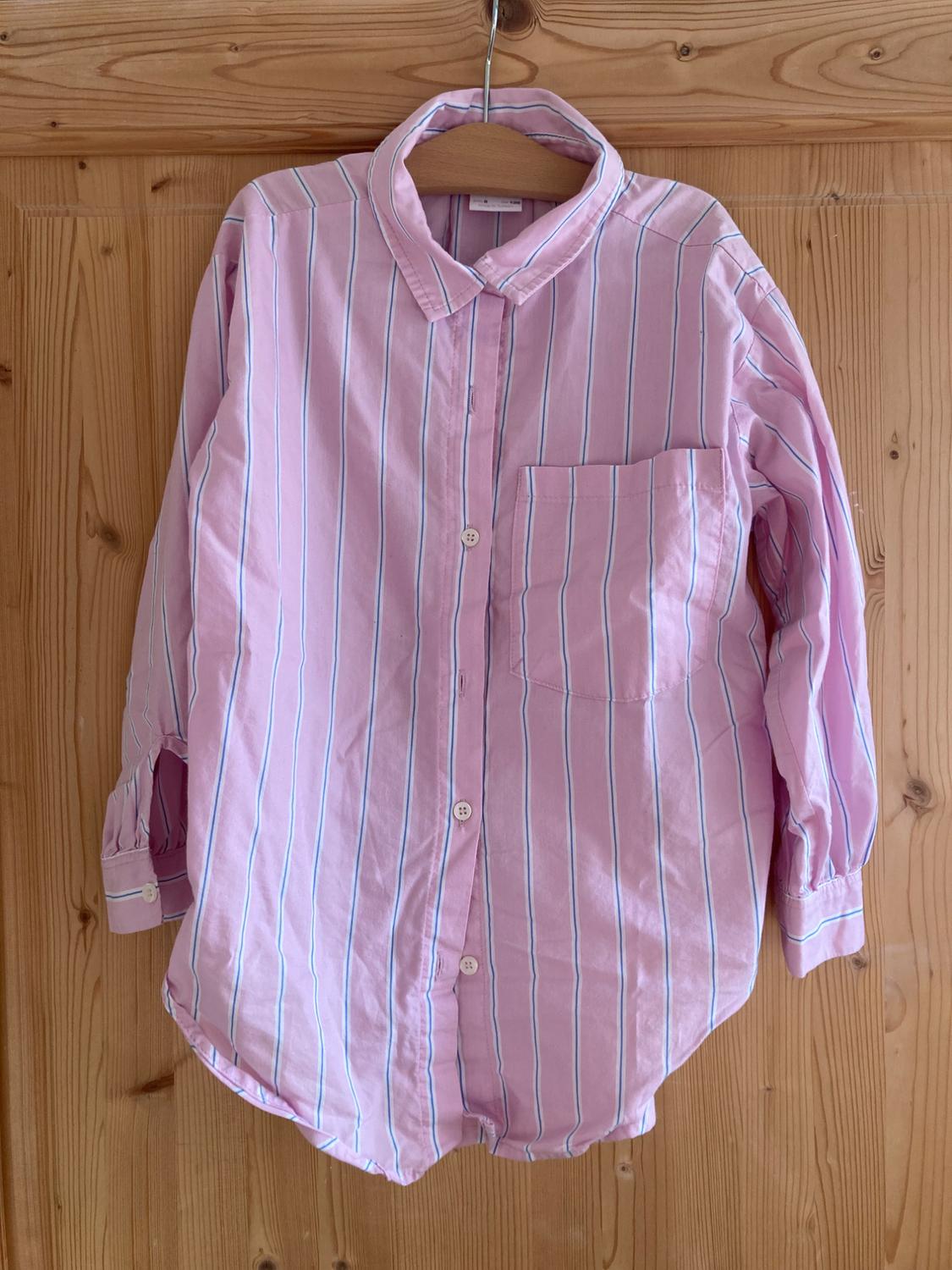 STRIPED POPLIN SHIRT
