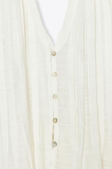 OPEN-BACK HALTER TOP - Light beige by Zara - Image 4