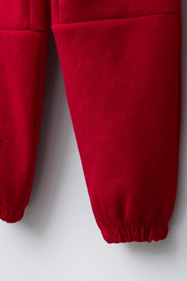 PANTALON DE JOGGING SPORTY - Rouge de Zara - Image 3