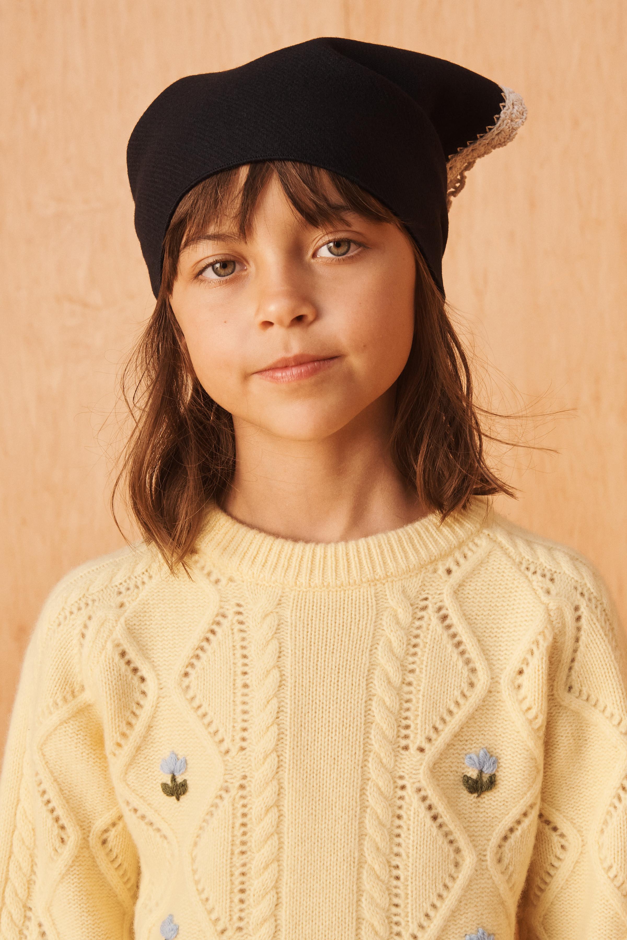 LIMITED EDITION 100% WOOL EMBROIDERED FLORAL SWEATER