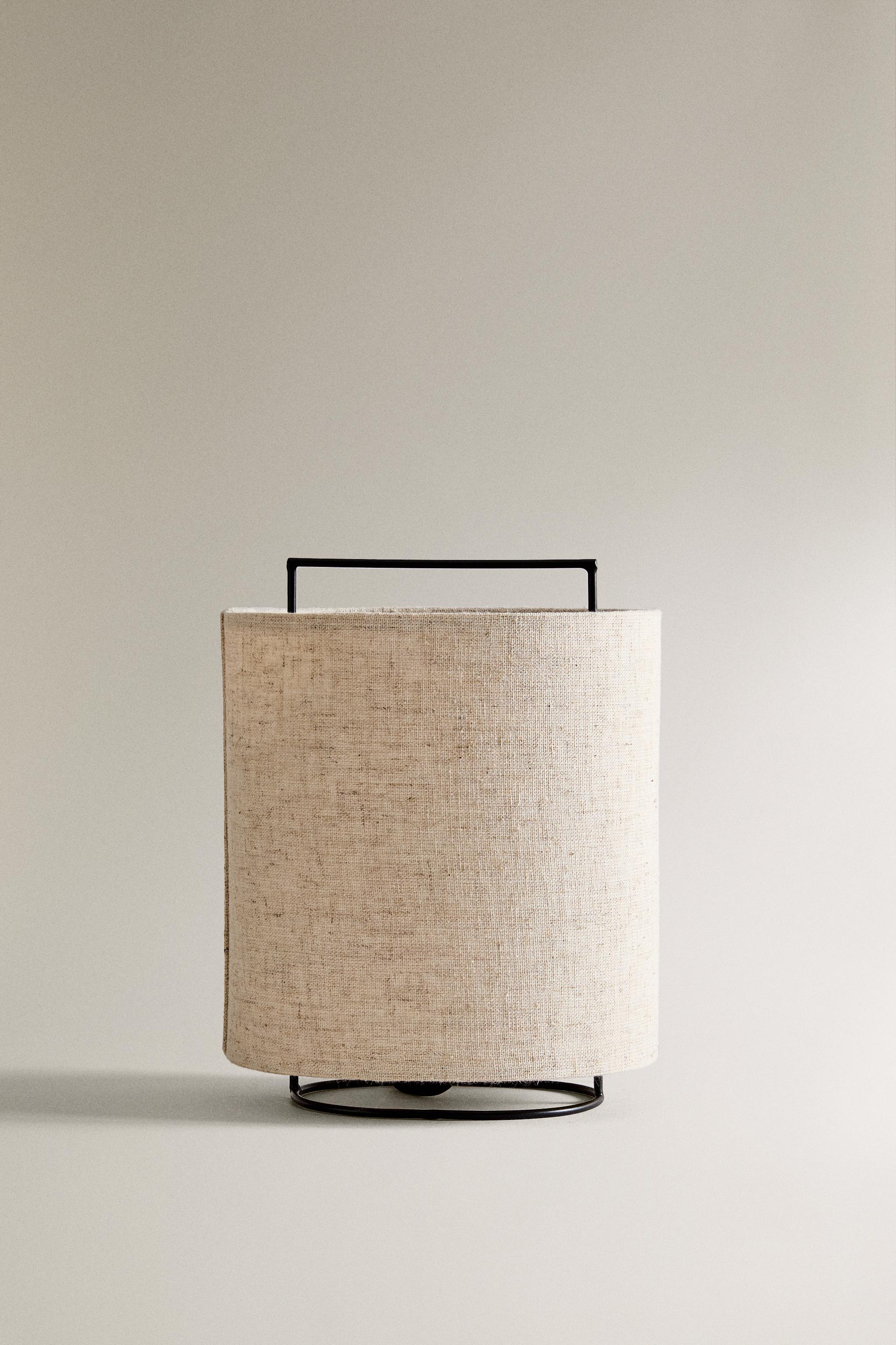 LINEN TABLE LAMP Light beige ZARA United Kingdom
