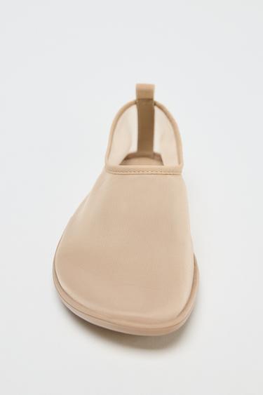 MESH BALLERINAS - Beige by Zara - Image 2