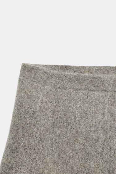 KNIT MINI SKIRT - Anthracite Grey by Zara - Image 5