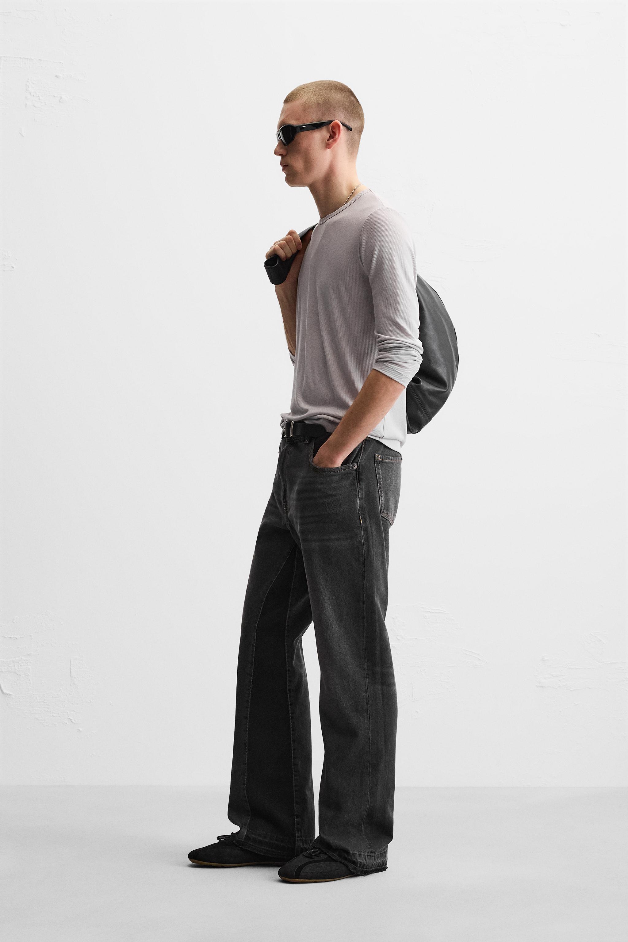 FLARE FIT JEANS - Gray | ZARA United States