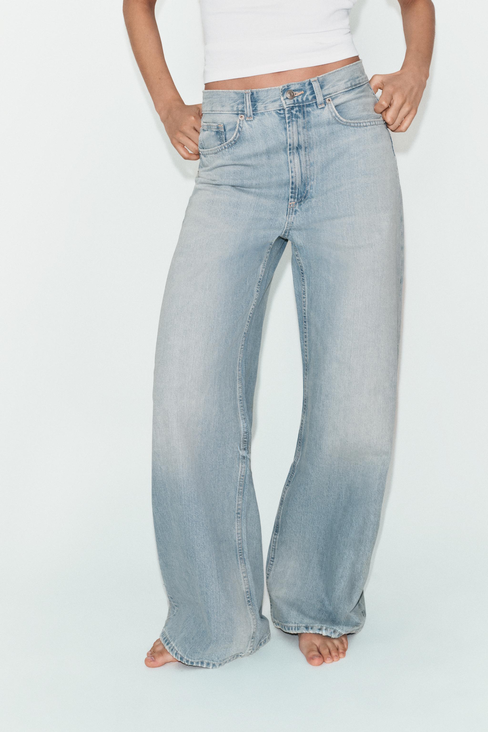 TRF EXTRA WIDE LEG HIGH WAIST JEANS