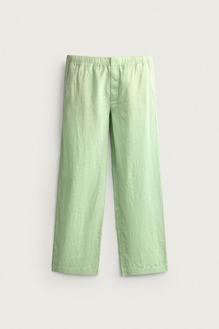 100% LINEN RELAXED FIT TROUSERS