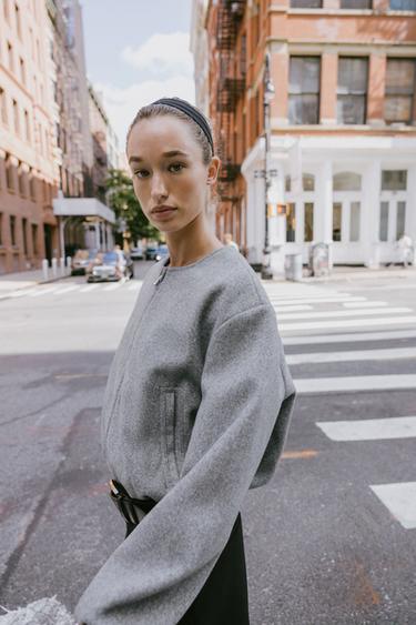 SOFT-BOMBERJACKE - Grau von Zara