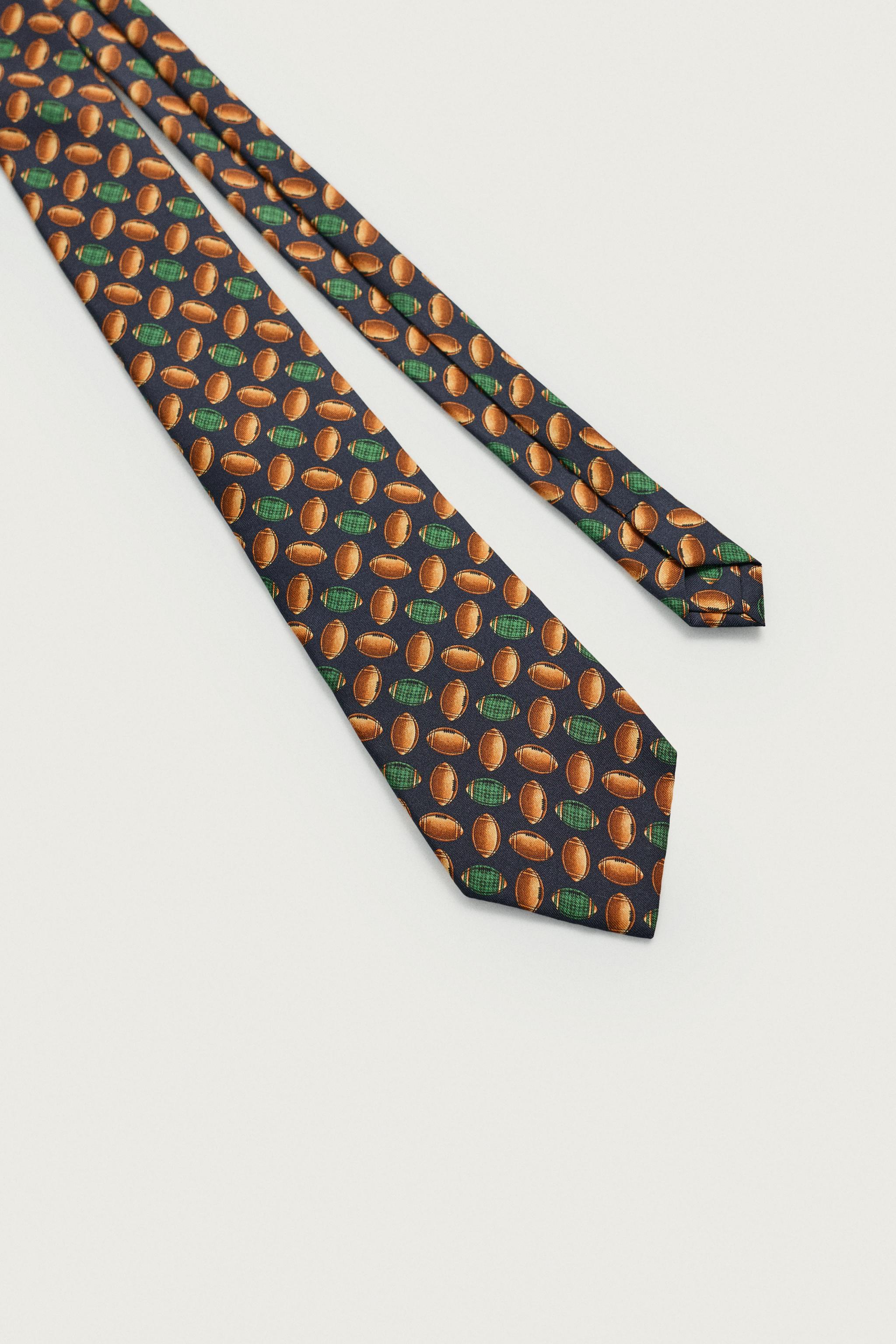 100% SILK JACQUARD RUGBY TIE