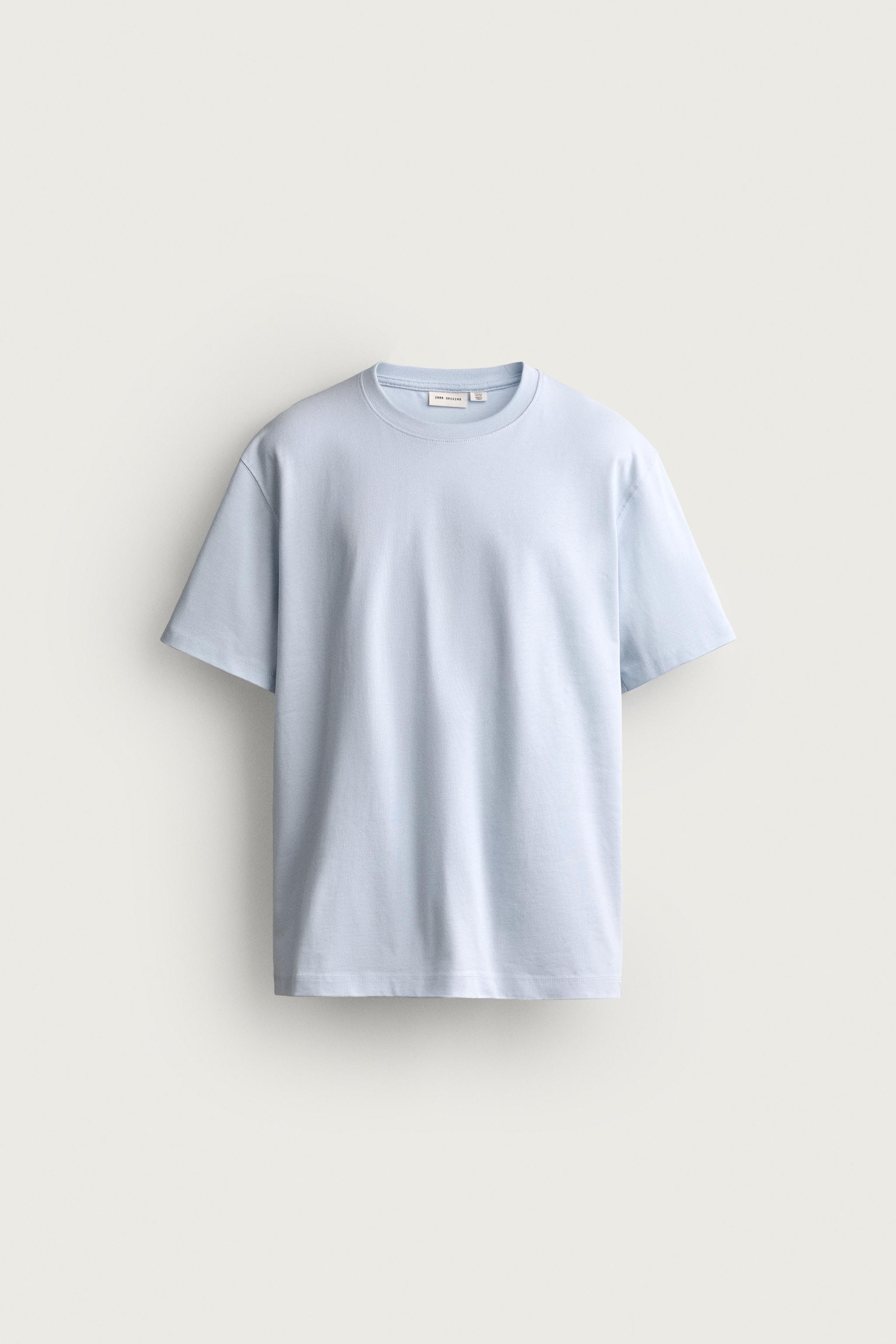 SHORT SLEEVE HEAVYWEIGHT T-SHIRT — Light sky blue