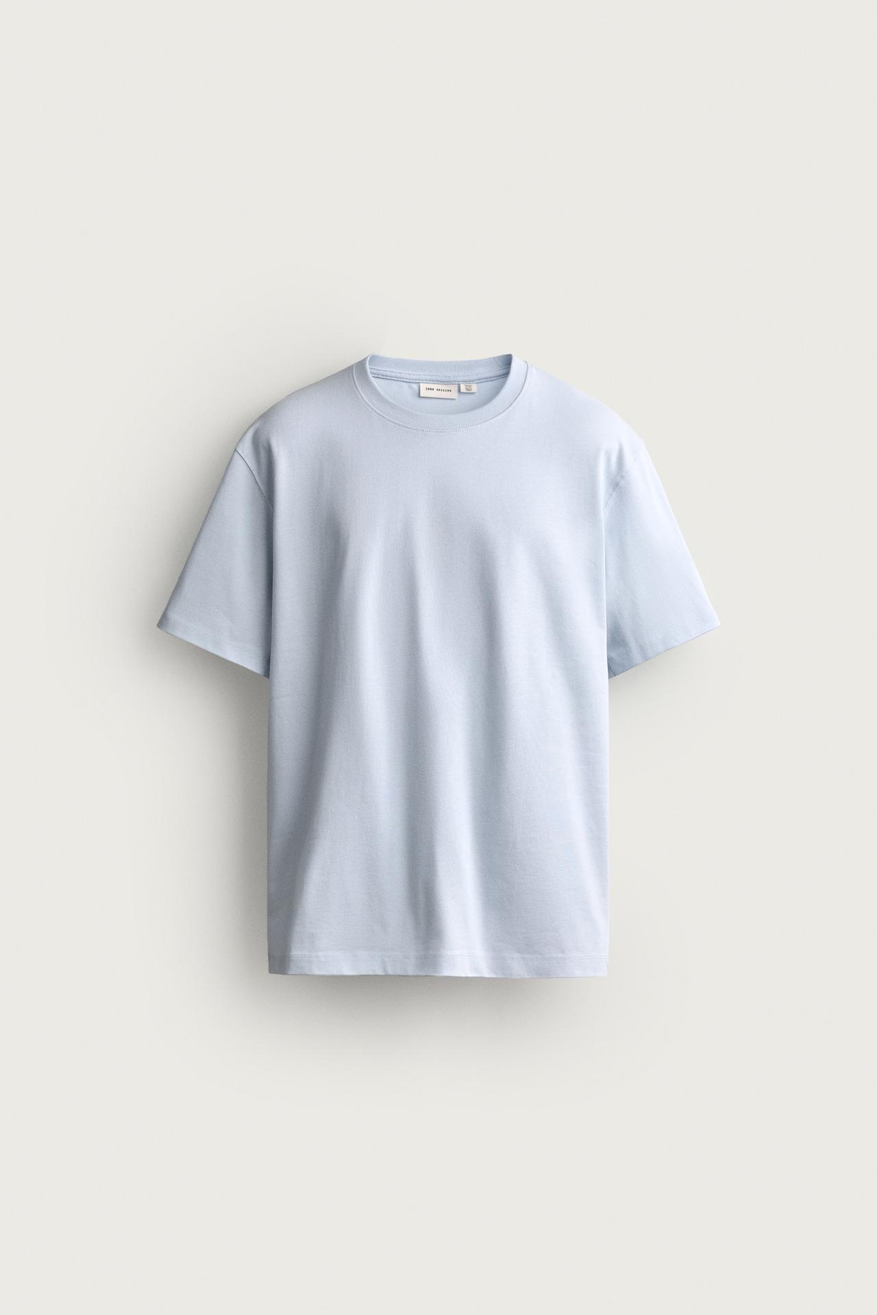 SHORT SLEEVE HEAVYWEIGHT T-SHIRT — Light sky blue