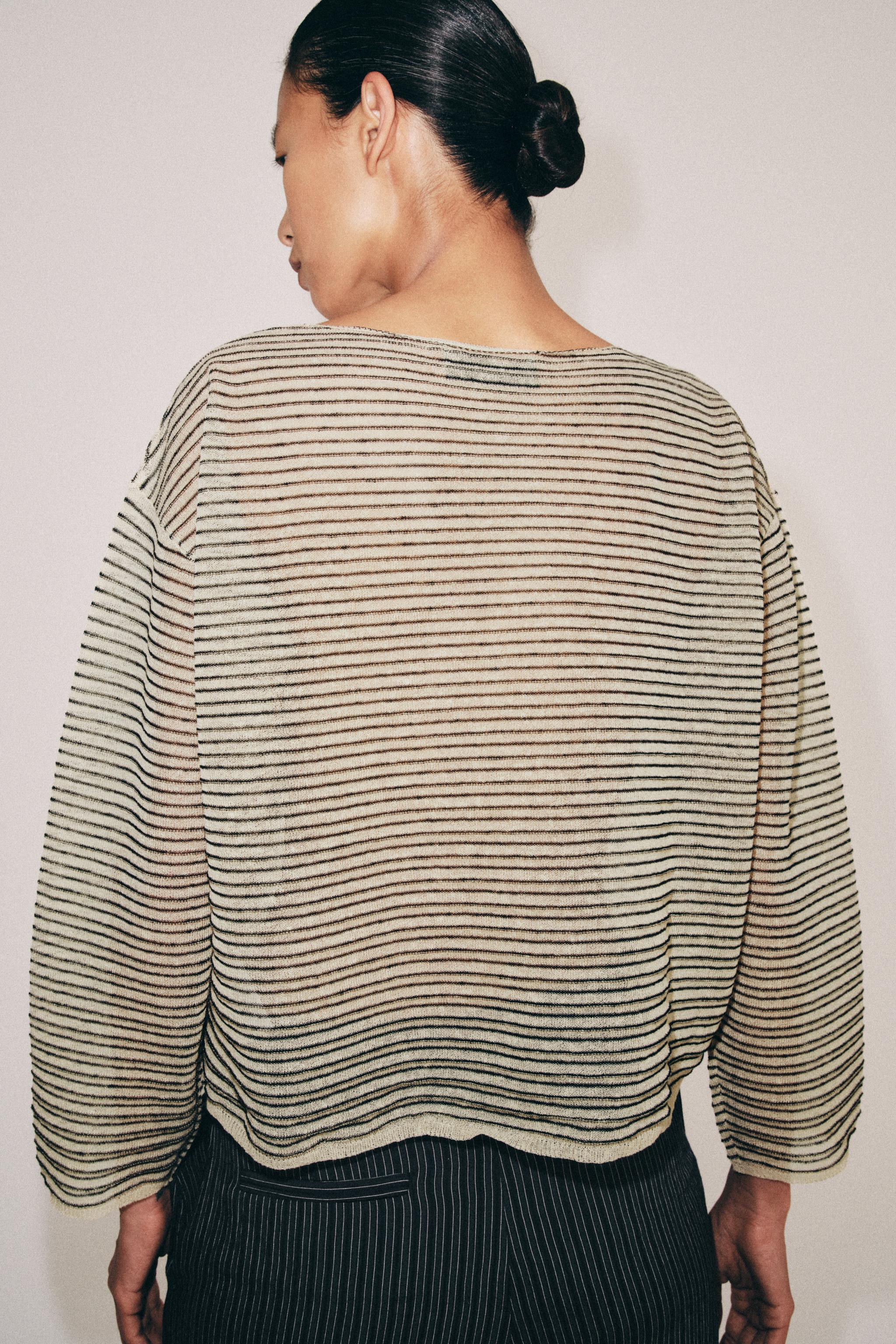 FINE KNIT STRIPED JUMPER