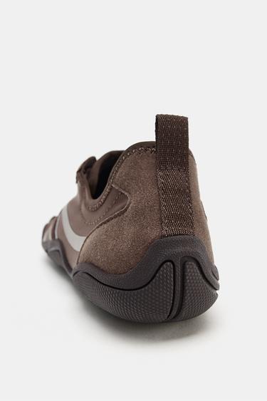 FLAT SPORTS SHOES - Brown by Zara - Image 7