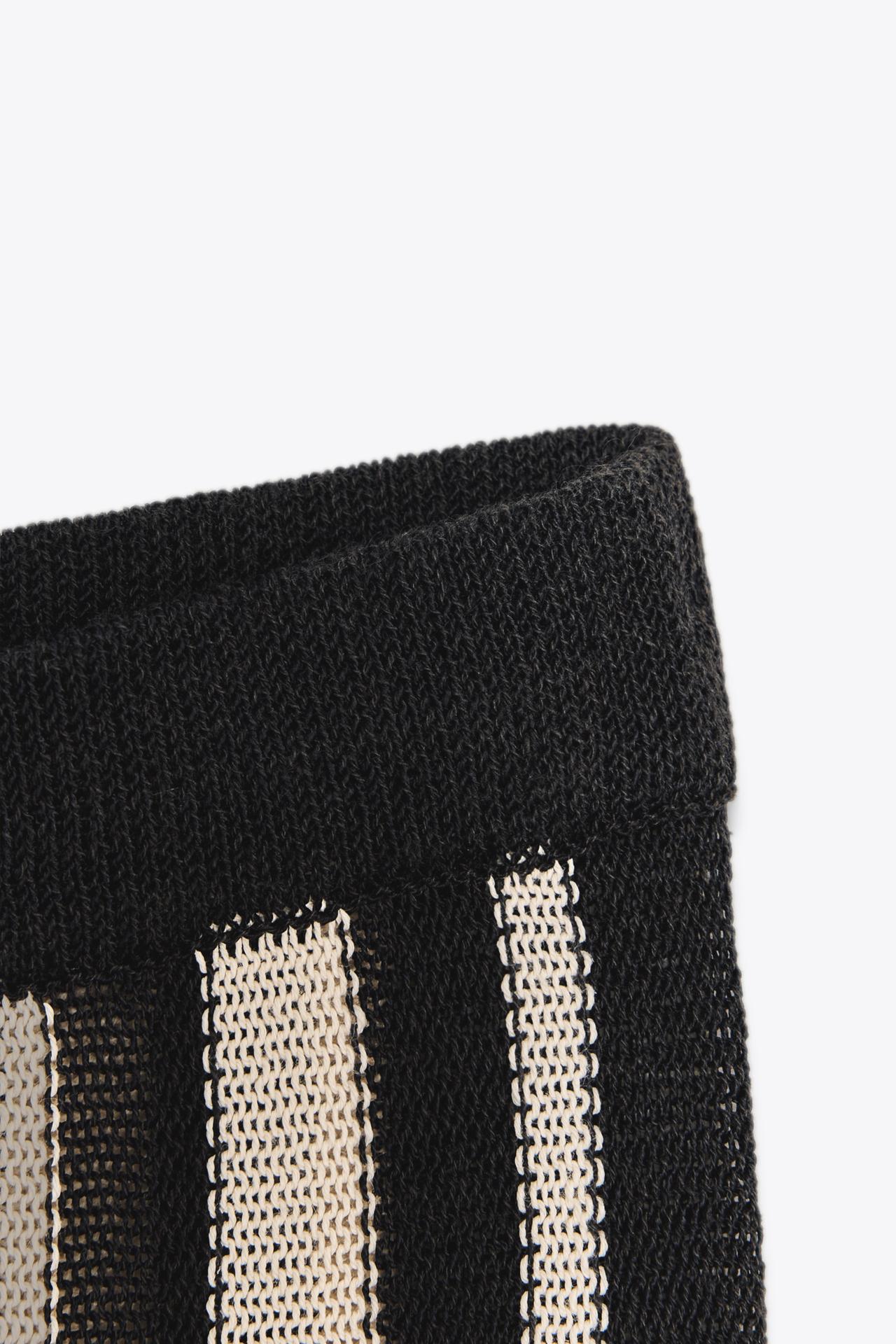 STRIPED LINEN KNIT PANTS