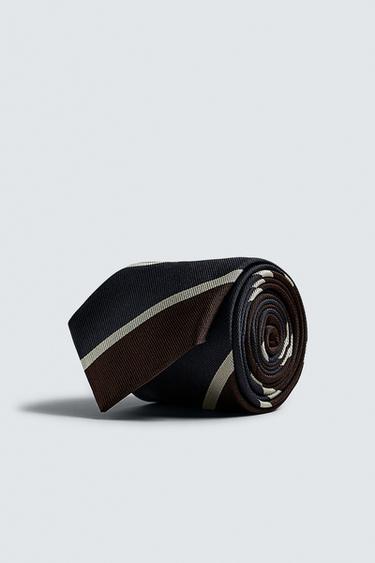 CORBATA RAYAS SEDA - Marino de Zara