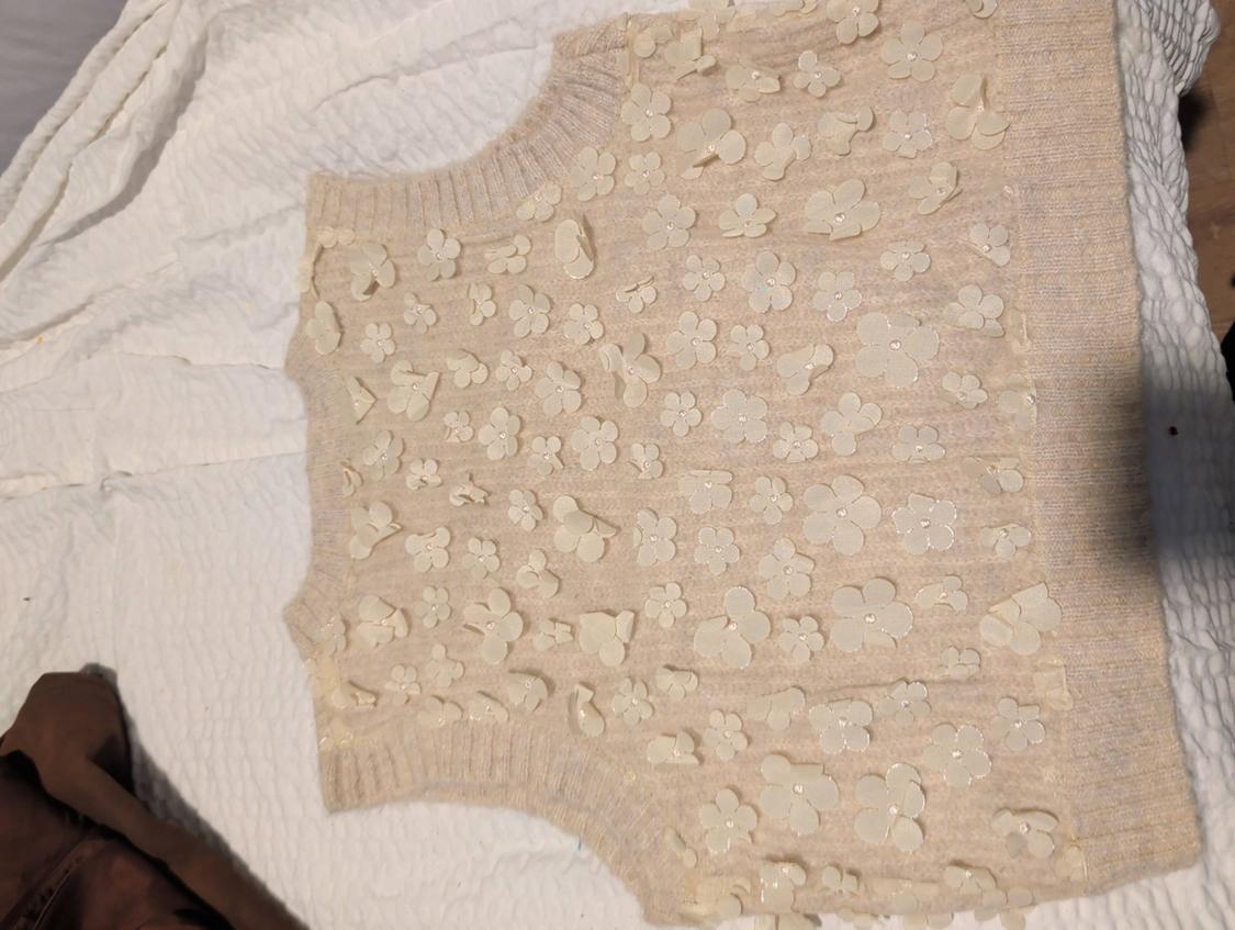 MATCHING FLORAL KNIT SWEATER VEST - Image 4