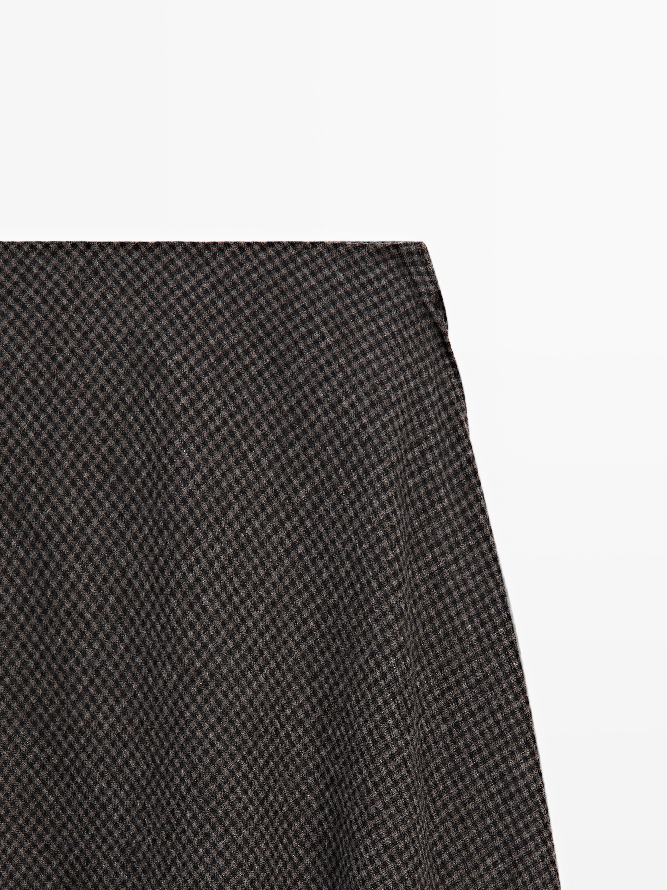 Jupe midi ample à carreaux vichy