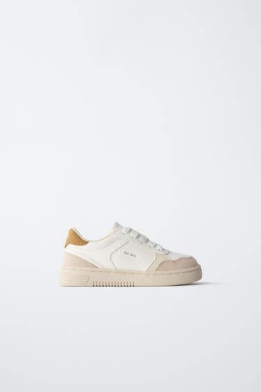 BASKET EN MATIÈRES VARIÉES - Blanc de Zara