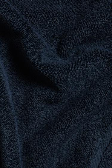 RUTSCHFESTER BADVORLEGER AUS BAUMWOLLE - Tintenblau von Zara