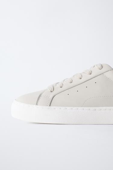 SOFT SNEAKERS - Ecru White by Zara - Image 3
