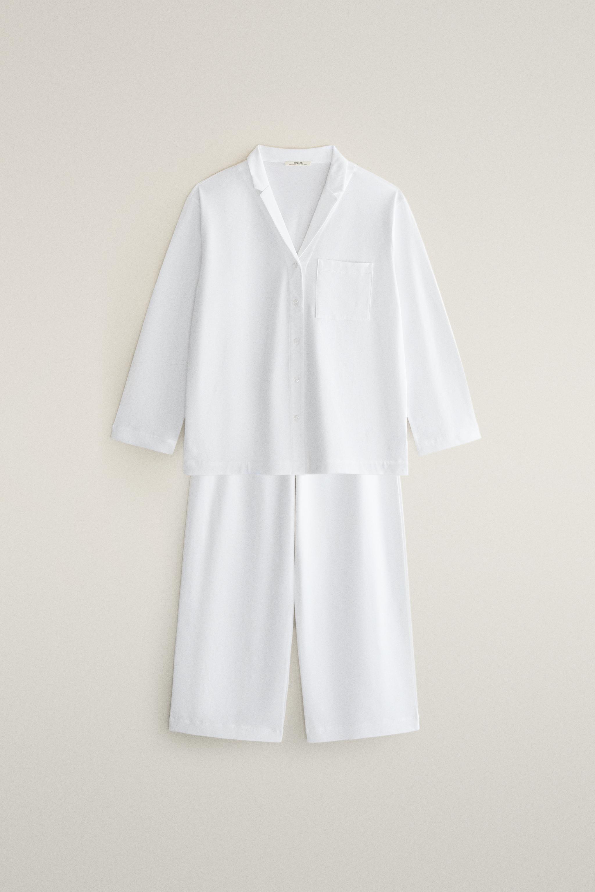 WIDE-LEG COTTON TROUSERS