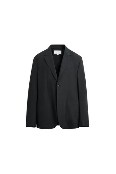 POPLIN SUIT BLAZER - Charcoal by Zara