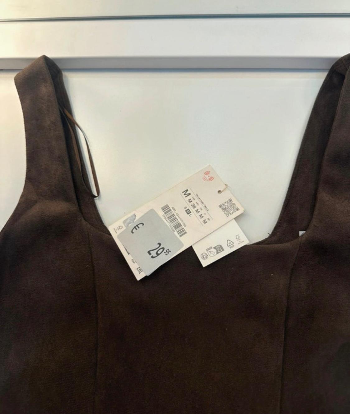 FAUX SUEDE CROP TOP - Image 5