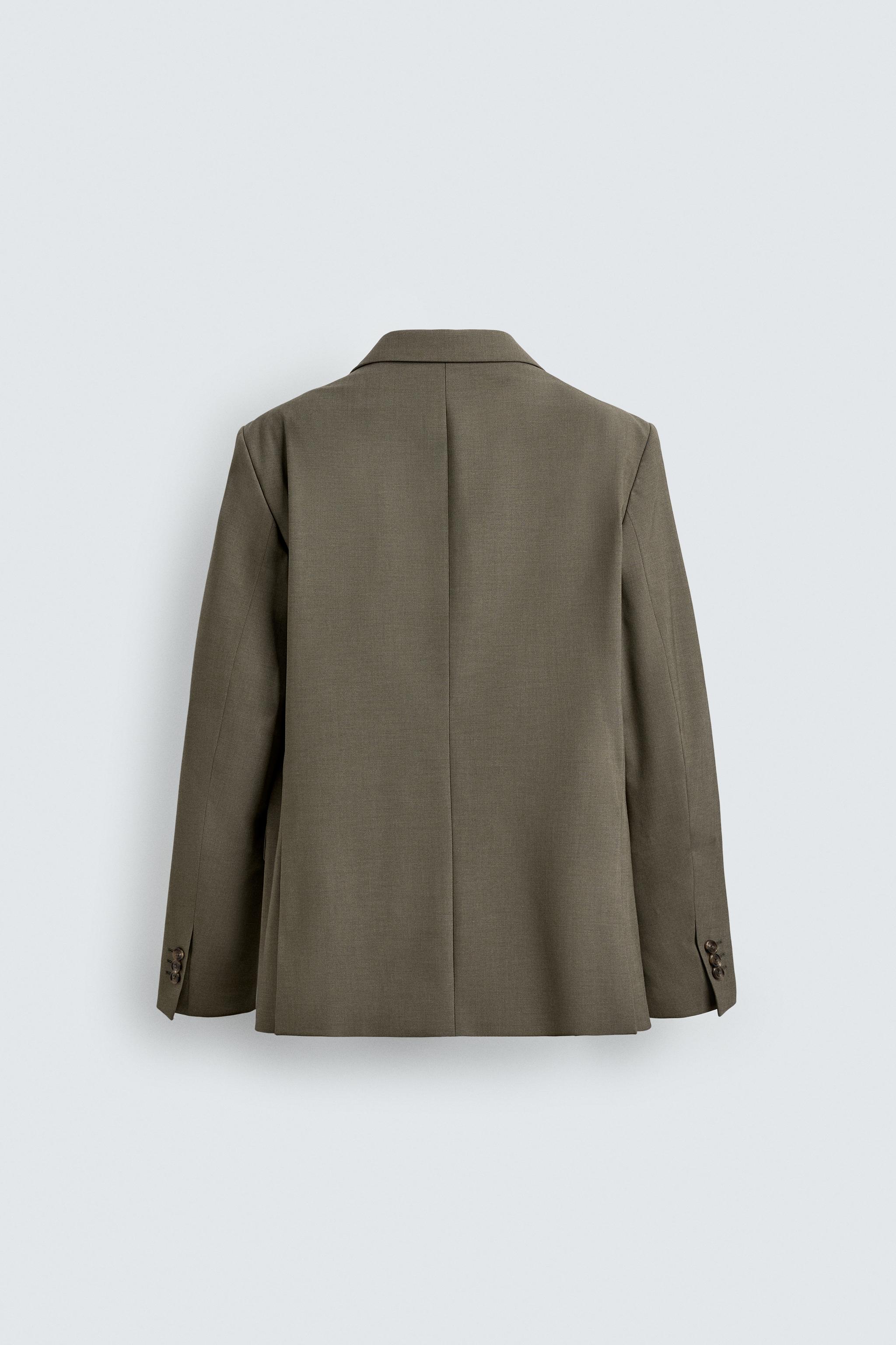 ダブルブレスト仕様スーツブレザー - グリーン | ZARA Japan / 日本